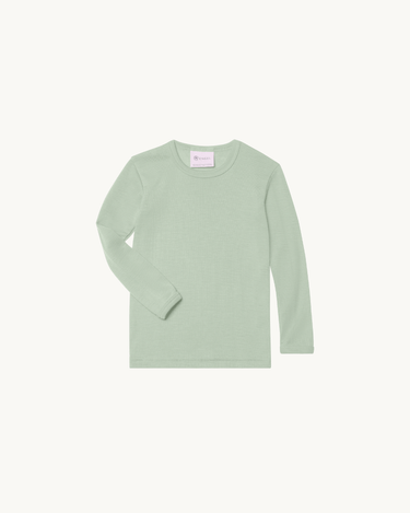 Uld & Silke Bluse Mintgrøn