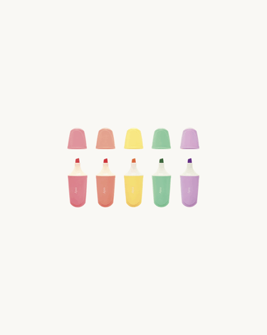 Pastel Highlighters Set of 5
