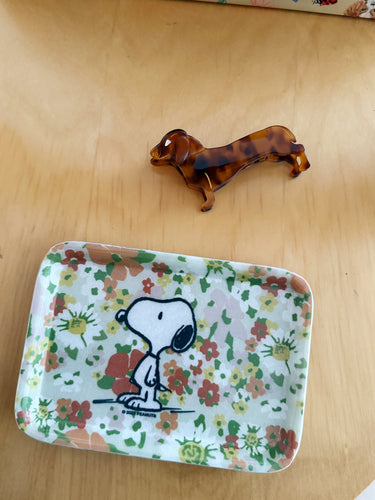 Peanuts Snoopy Small Tray 'Wildflowers'