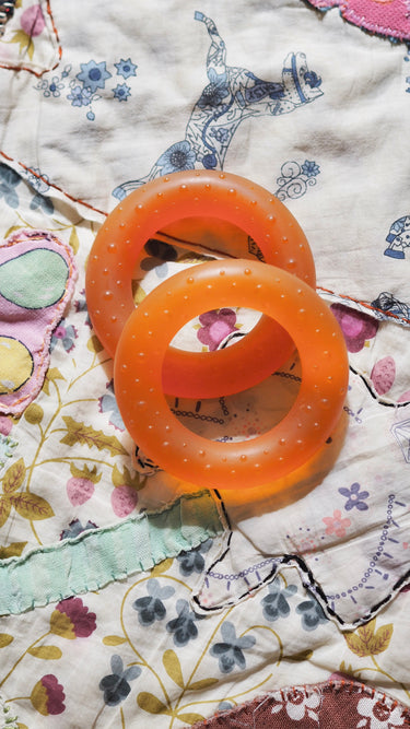 Teether Rings Natural Rubber 2 Pcs