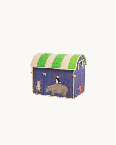 Raffia Zoo Basket, Small