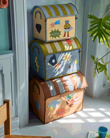 Large Raffia Basket 'Brown Hero'