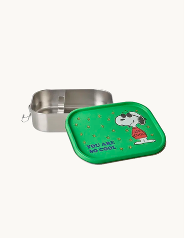 Large Snoopy Lunch Box Green