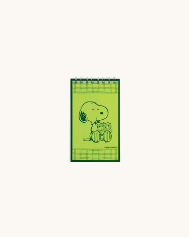 Snoopy Notesbog Grøn