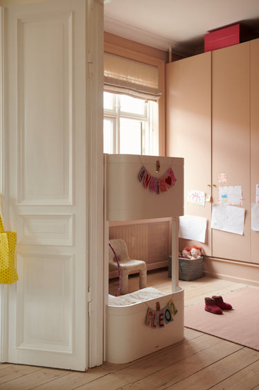 Raffia Storage Basket Blue