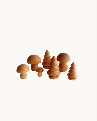 Forest Wood Mushroom & Tree Set