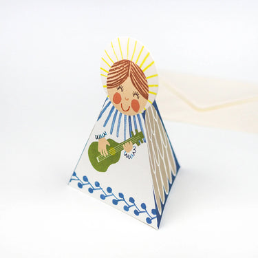 Blue Angel Fold-out Christmas Card