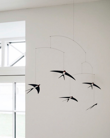 Five Flying Swallows Mobile from Flensted Mobiles