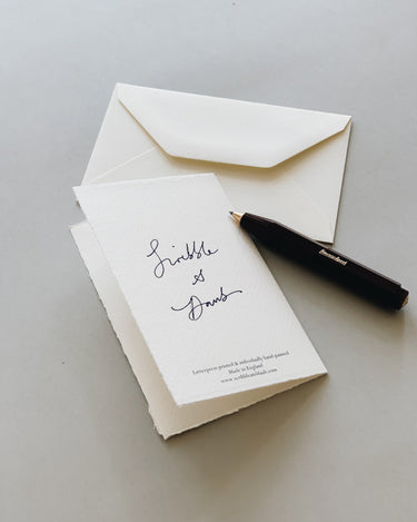 Hand-Painted Card Envelope from Scribble & Daub