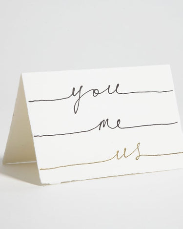 Hand-Painted Card Envelope in You Me Us from Scribble & Daub