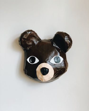 Papier-mâché Mask Bear from A Zoo In My Wall